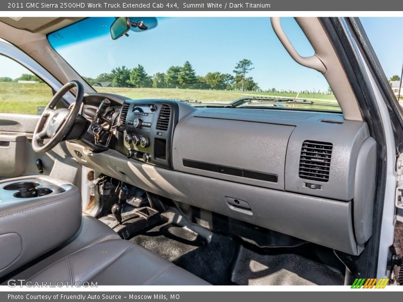 Summit White / Dark Titanium 2011 GMC Sierra 2500HD Work Truck Extended Cab 4x4