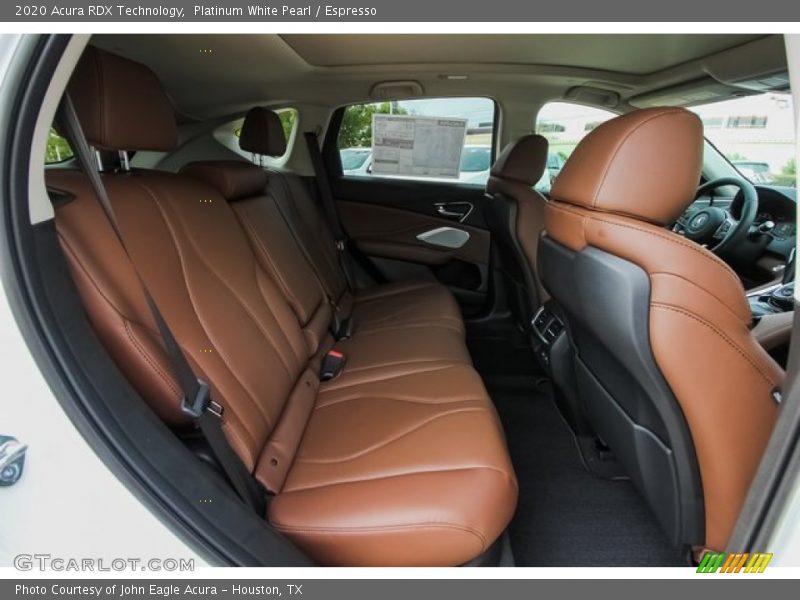 Platinum White Pearl / Espresso 2020 Acura RDX Technology