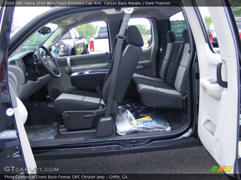 Carbon Black Metallic / Dark Titanium 2009 GMC Sierra 1500 Work Truck Extended Cab 4x4