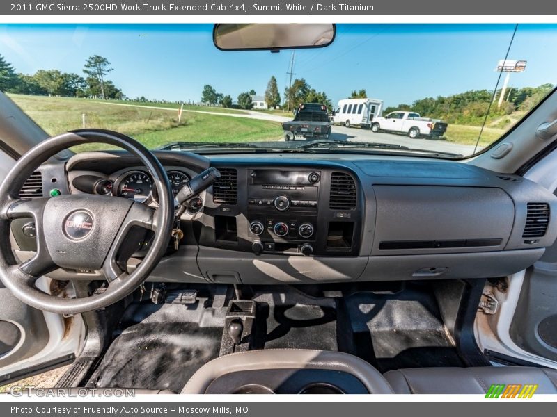 Summit White / Dark Titanium 2011 GMC Sierra 2500HD Work Truck Extended Cab 4x4