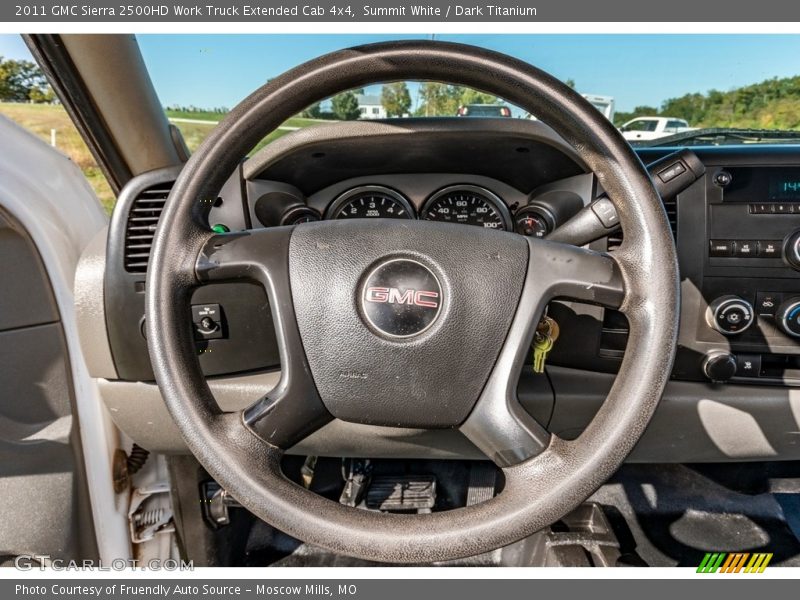 Summit White / Dark Titanium 2011 GMC Sierra 2500HD Work Truck Extended Cab 4x4
