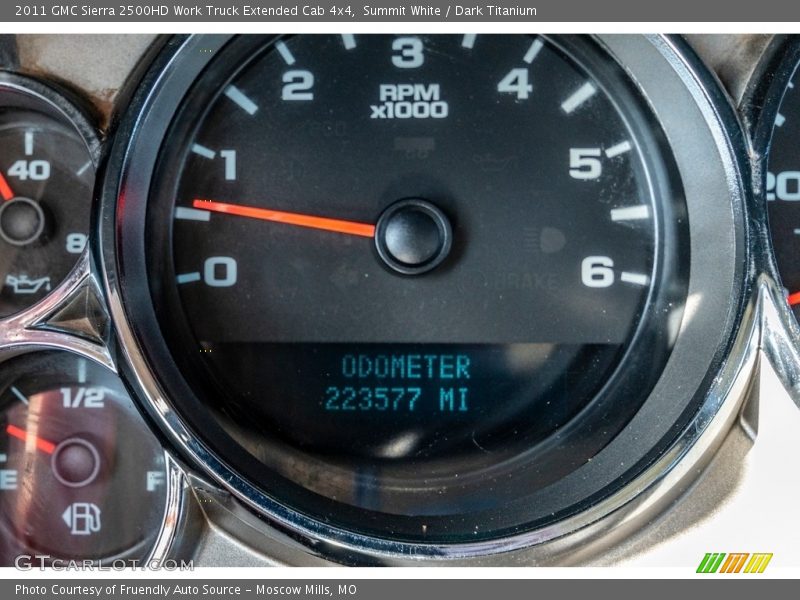 Summit White / Dark Titanium 2011 GMC Sierra 2500HD Work Truck Extended Cab 4x4