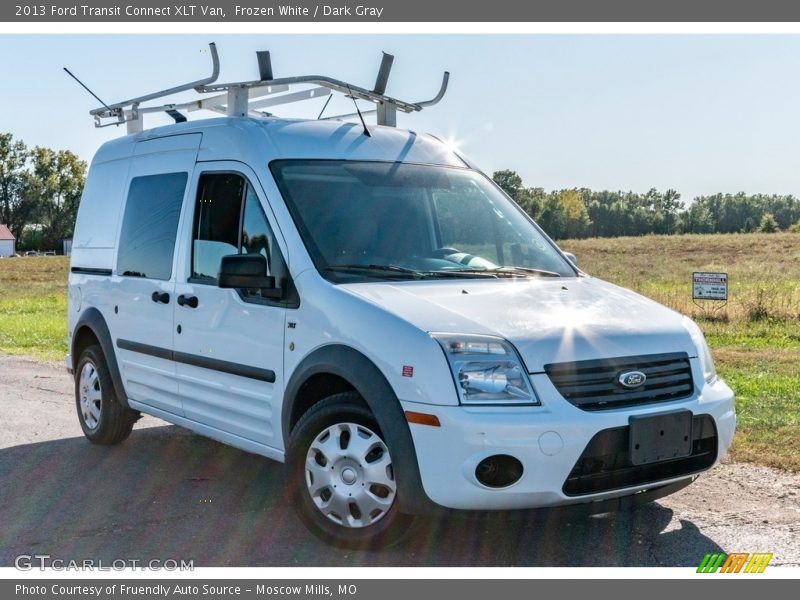 Frozen White / Dark Gray 2013 Ford Transit Connect XLT Van