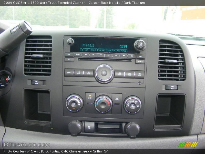 Carbon Black Metallic / Dark Titanium 2009 GMC Sierra 1500 Work Truck Extended Cab 4x4