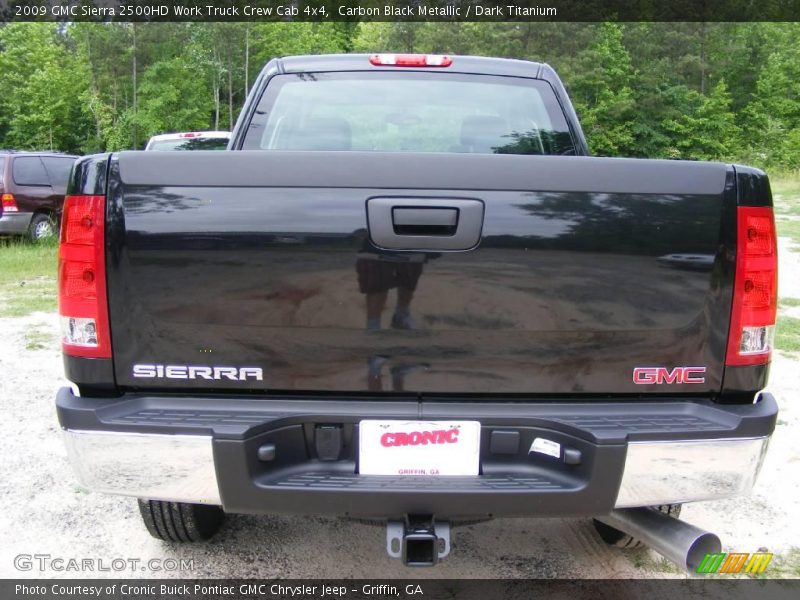 Carbon Black Metallic / Dark Titanium 2009 GMC Sierra 2500HD Work Truck Crew Cab 4x4