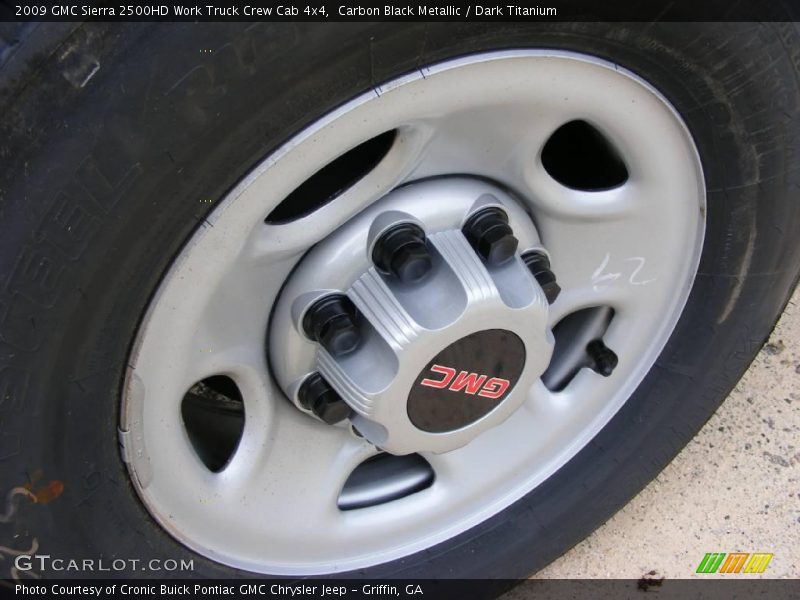 Carbon Black Metallic / Dark Titanium 2009 GMC Sierra 2500HD Work Truck Crew Cab 4x4