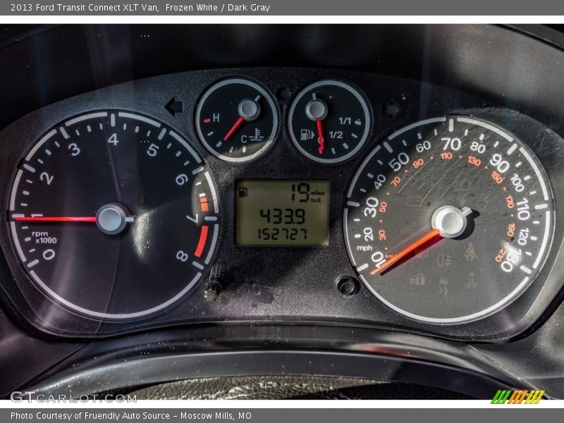 Frozen White / Dark Gray 2013 Ford Transit Connect XLT Van