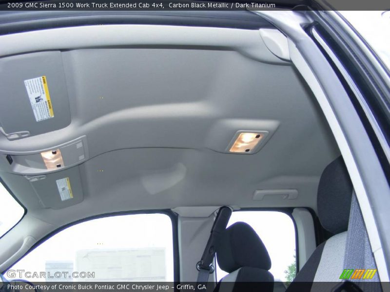 Carbon Black Metallic / Dark Titanium 2009 GMC Sierra 1500 Work Truck Extended Cab 4x4