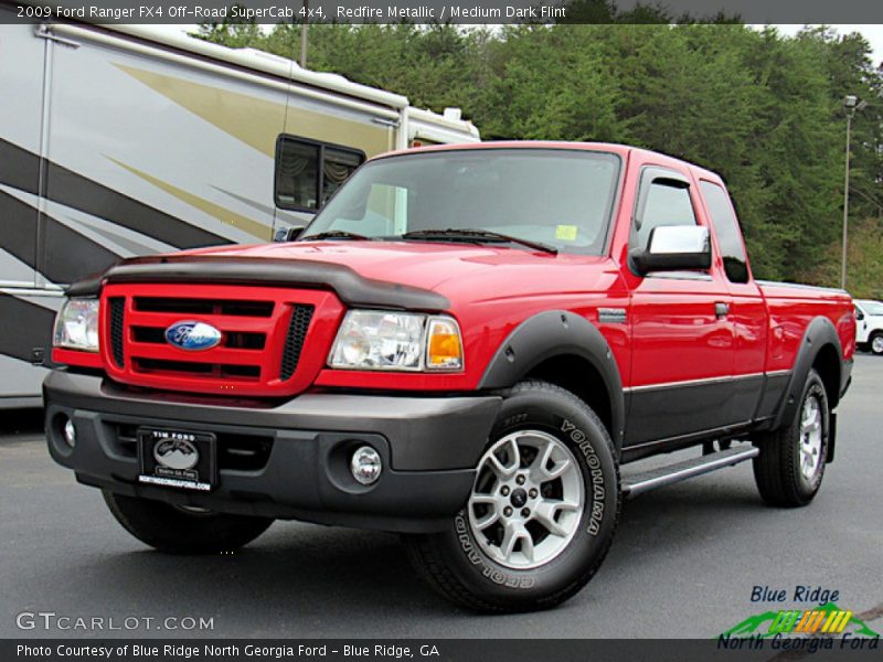 Redfire Metallic / Medium Dark Flint 2009 Ford Ranger FX4 Off-Road SuperCab 4x4