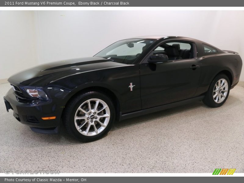 Ebony Black / Charcoal Black 2011 Ford Mustang V6 Premium Coupe