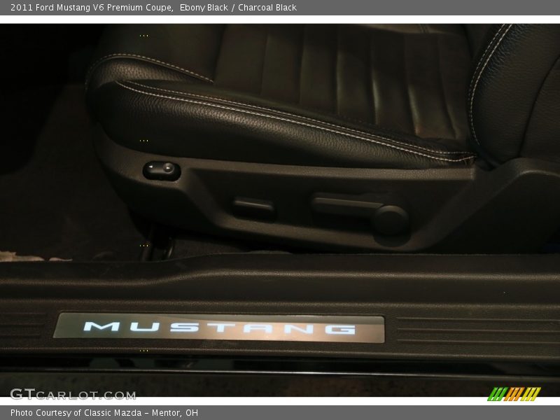 Ebony Black / Charcoal Black 2011 Ford Mustang V6 Premium Coupe