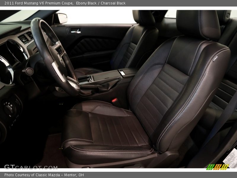 Ebony Black / Charcoal Black 2011 Ford Mustang V6 Premium Coupe