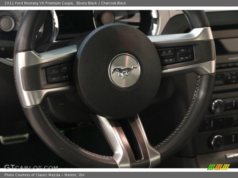 Ebony Black / Charcoal Black 2011 Ford Mustang V6 Premium Coupe