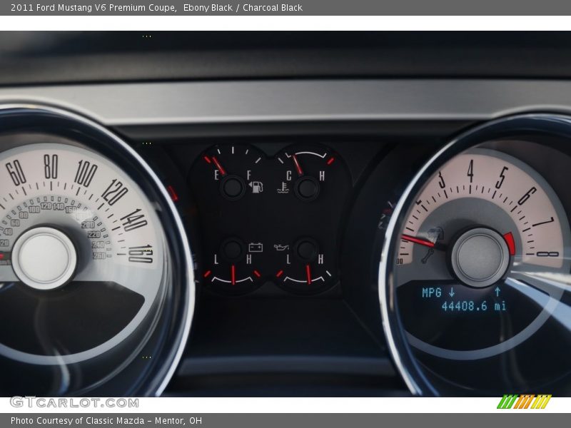 Ebony Black / Charcoal Black 2011 Ford Mustang V6 Premium Coupe