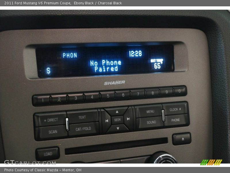 Ebony Black / Charcoal Black 2011 Ford Mustang V6 Premium Coupe