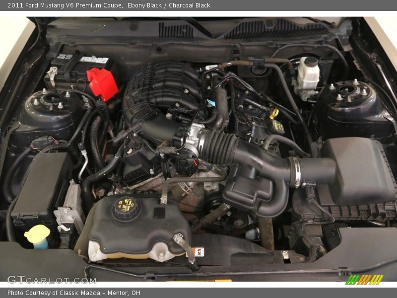 Ebony Black / Charcoal Black 2011 Ford Mustang V6 Premium Coupe