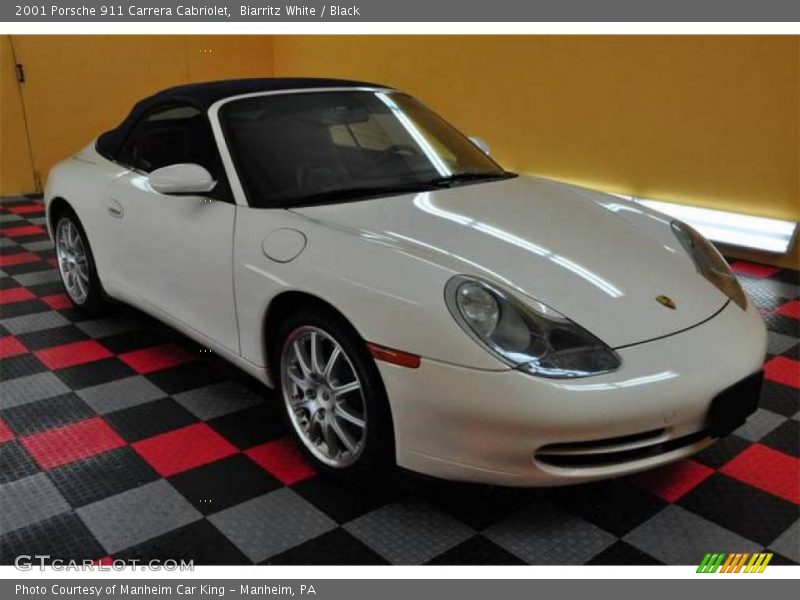 Biarritz White / Black 2001 Porsche 911 Carrera Cabriolet