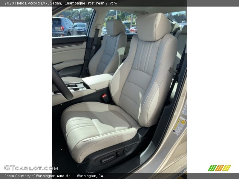 Front Seat of 2020 Accord EX-L Sedan