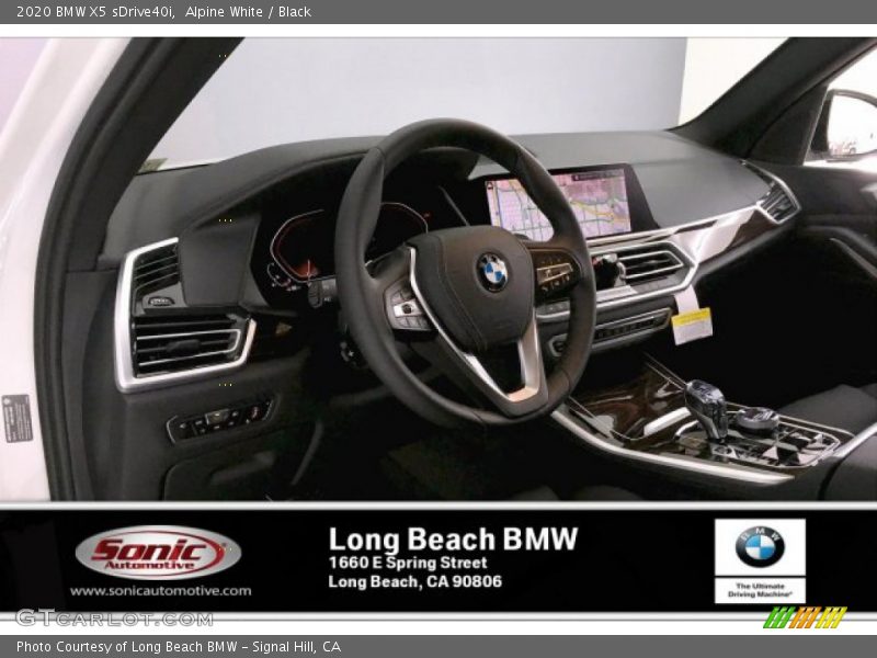 Alpine White / Black 2020 BMW X5 sDrive40i