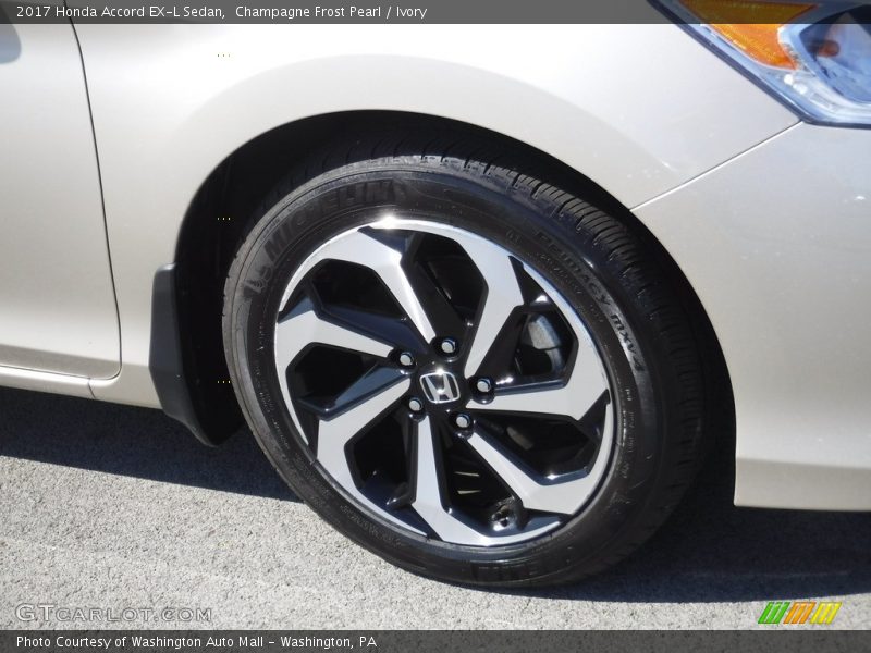 Champagne Frost Pearl / Ivory 2017 Honda Accord EX-L Sedan