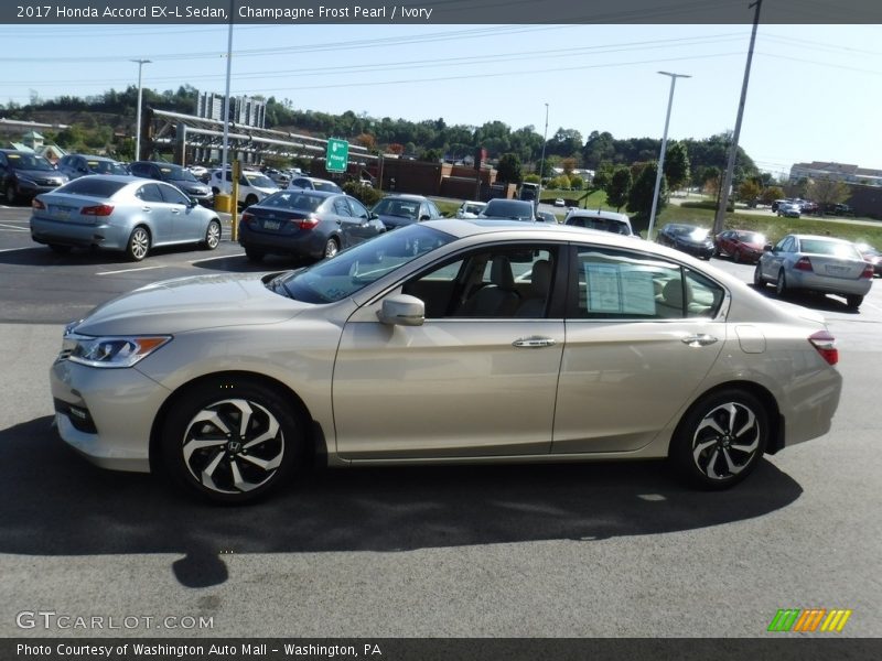 Champagne Frost Pearl / Ivory 2017 Honda Accord EX-L Sedan
