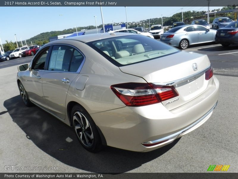 Champagne Frost Pearl / Ivory 2017 Honda Accord EX-L Sedan