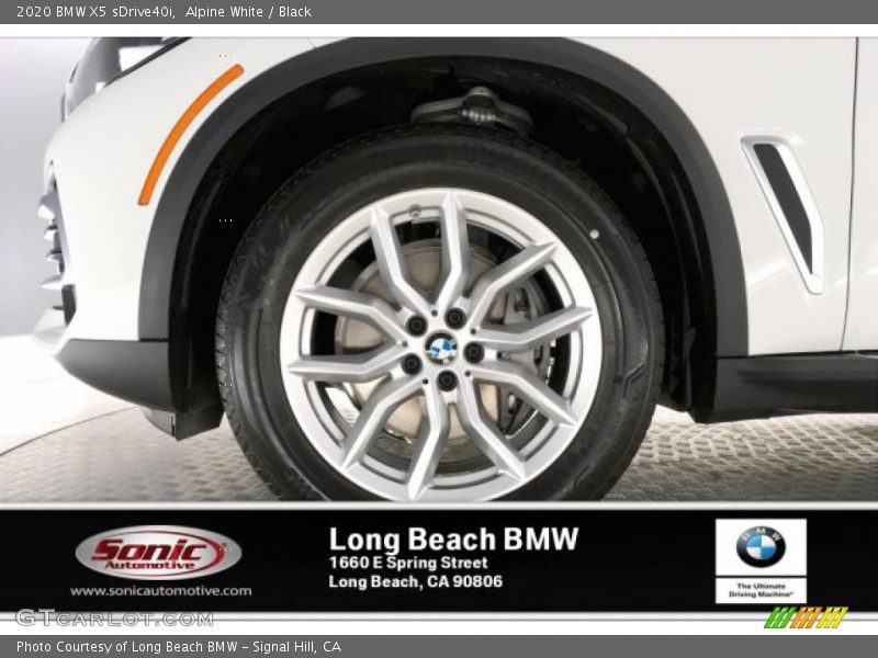 Alpine White / Black 2020 BMW X5 sDrive40i