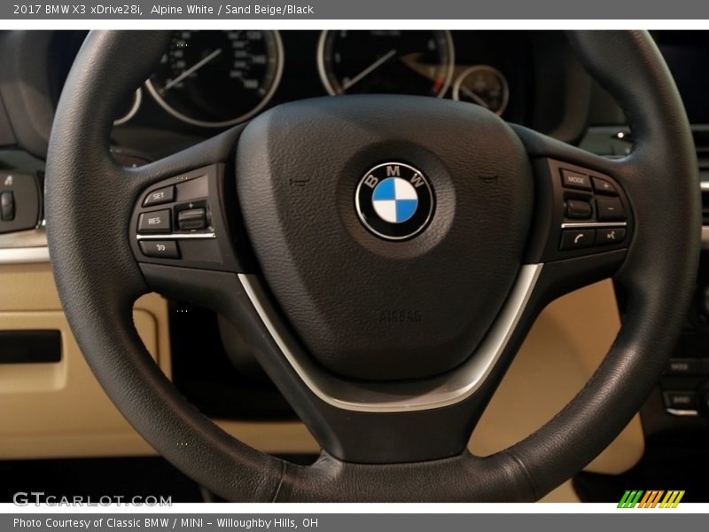 Alpine White / Sand Beige/Black 2017 BMW X3 xDrive28i