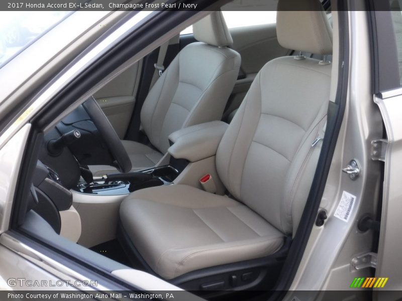 Champagne Frost Pearl / Ivory 2017 Honda Accord EX-L Sedan