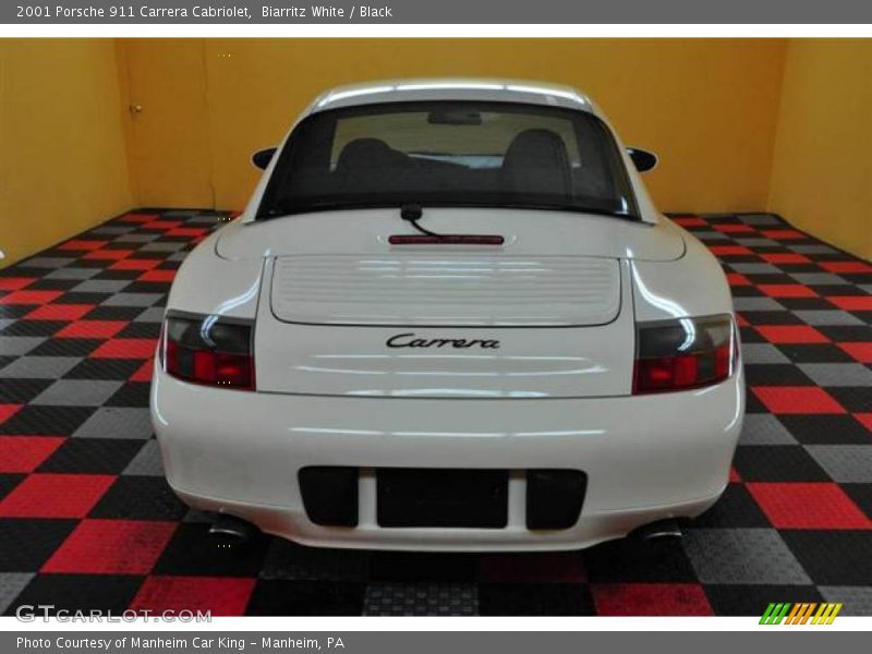 Biarritz White / Black 2001 Porsche 911 Carrera Cabriolet