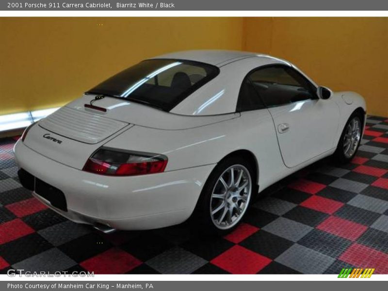 Biarritz White / Black 2001 Porsche 911 Carrera Cabriolet
