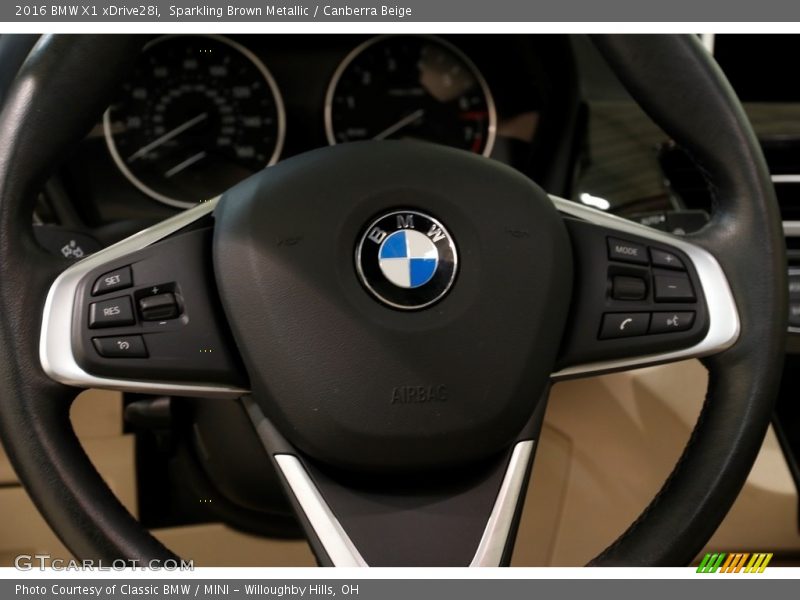 Sparkling Brown Metallic / Canberra Beige 2016 BMW X1 xDrive28i