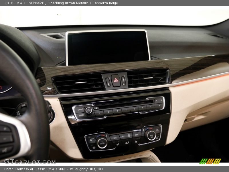 Sparkling Brown Metallic / Canberra Beige 2016 BMW X1 xDrive28i