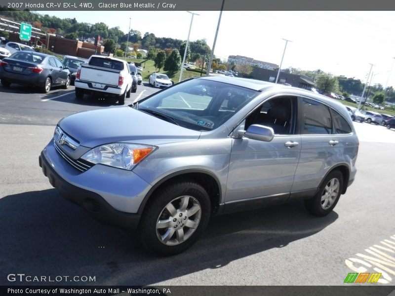 Glacier Blue Metallic / Gray 2007 Honda CR-V EX-L 4WD