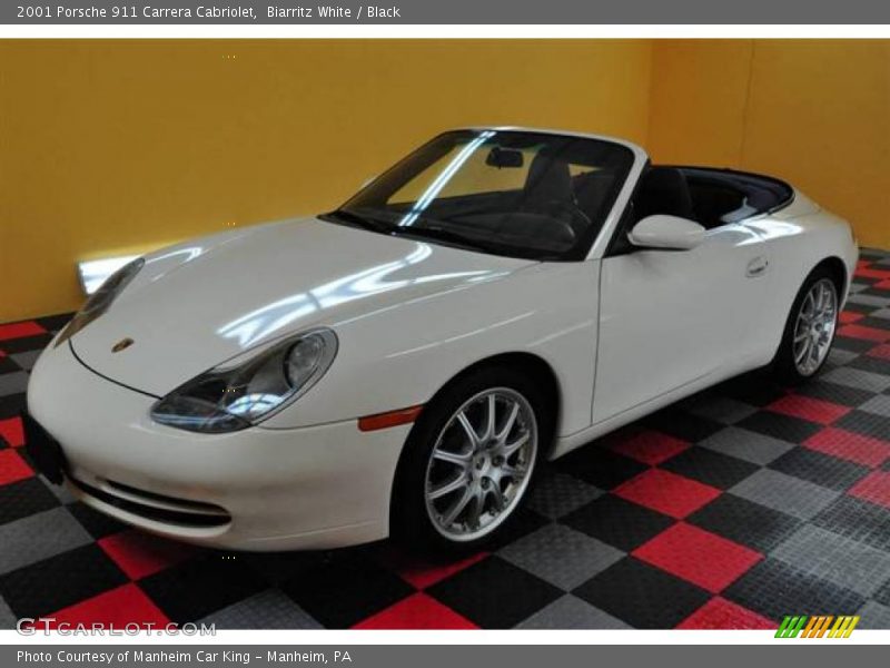 Biarritz White / Black 2001 Porsche 911 Carrera Cabriolet