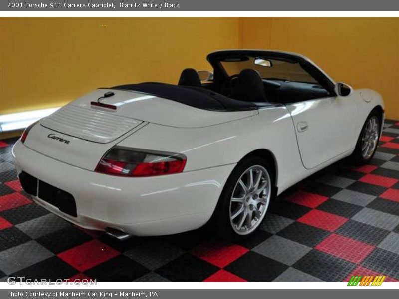 Biarritz White / Black 2001 Porsche 911 Carrera Cabriolet