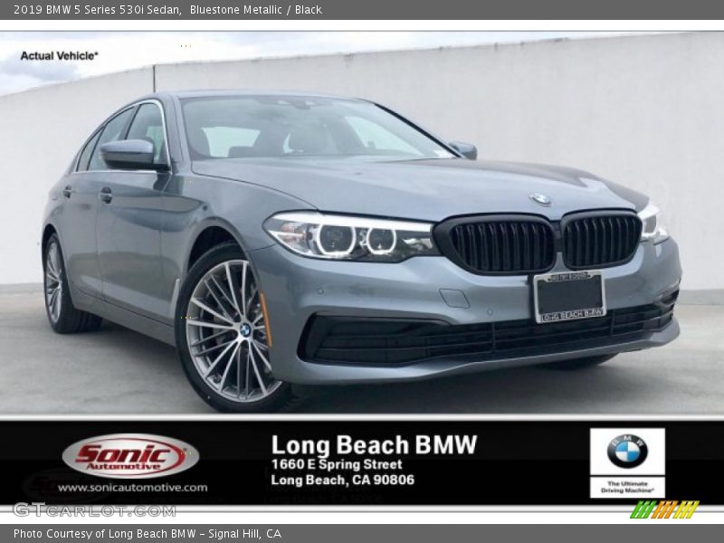 Bluestone Metallic / Black 2019 BMW 5 Series 530i Sedan