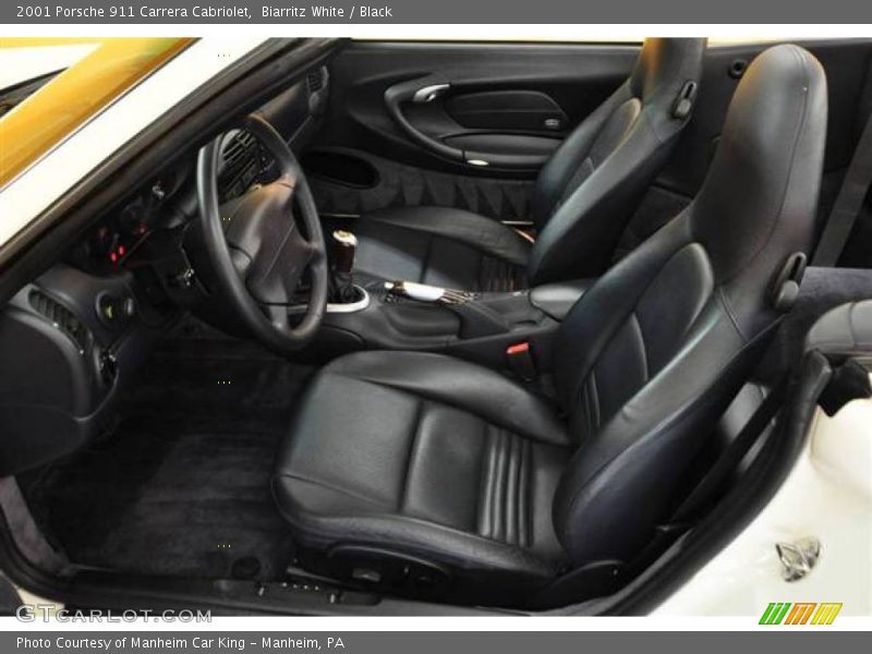 Biarritz White / Black 2001 Porsche 911 Carrera Cabriolet