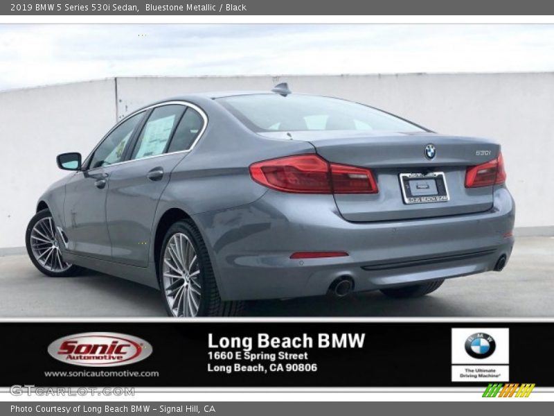 Bluestone Metallic / Black 2019 BMW 5 Series 530i Sedan