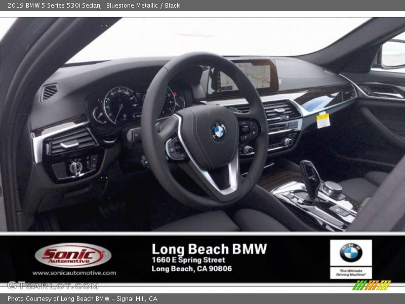 Bluestone Metallic / Black 2019 BMW 5 Series 530i Sedan