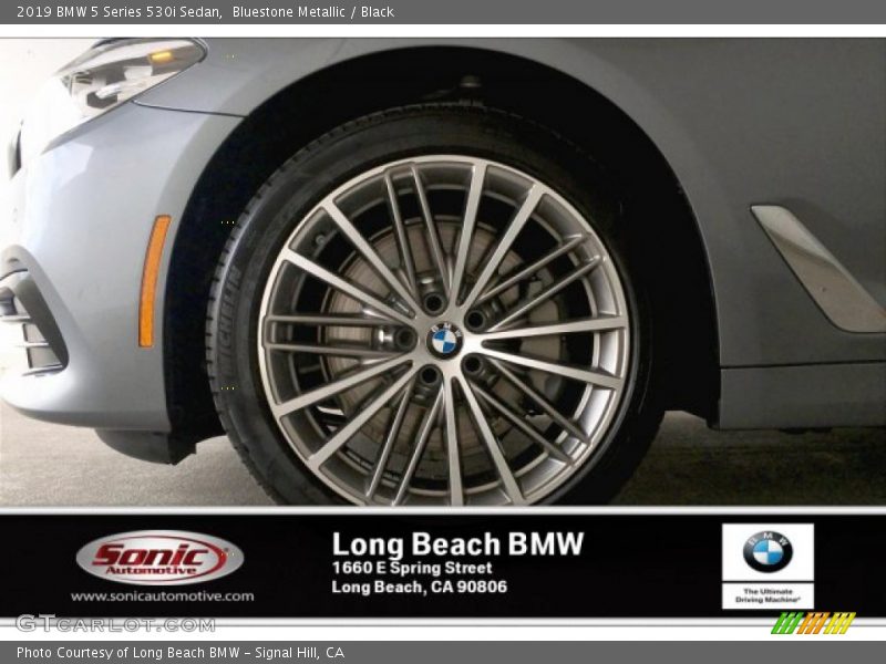 Bluestone Metallic / Black 2019 BMW 5 Series 530i Sedan