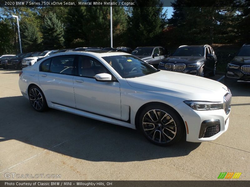 Mineral White Metallic / Cognac 2020 BMW 7 Series 750i xDrive Sedan