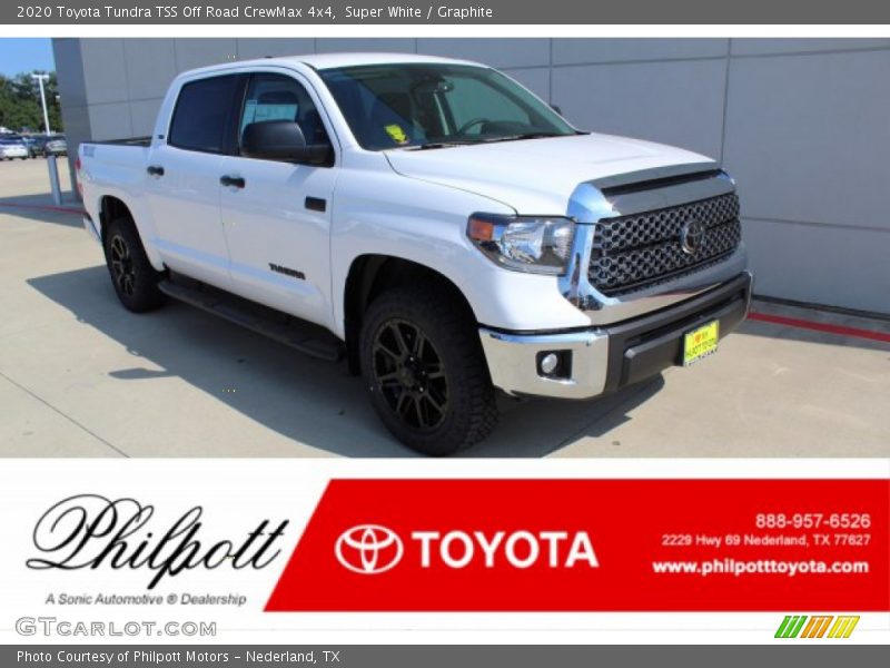 Super White / Graphite 2020 Toyota Tundra TSS Off Road CrewMax 4x4