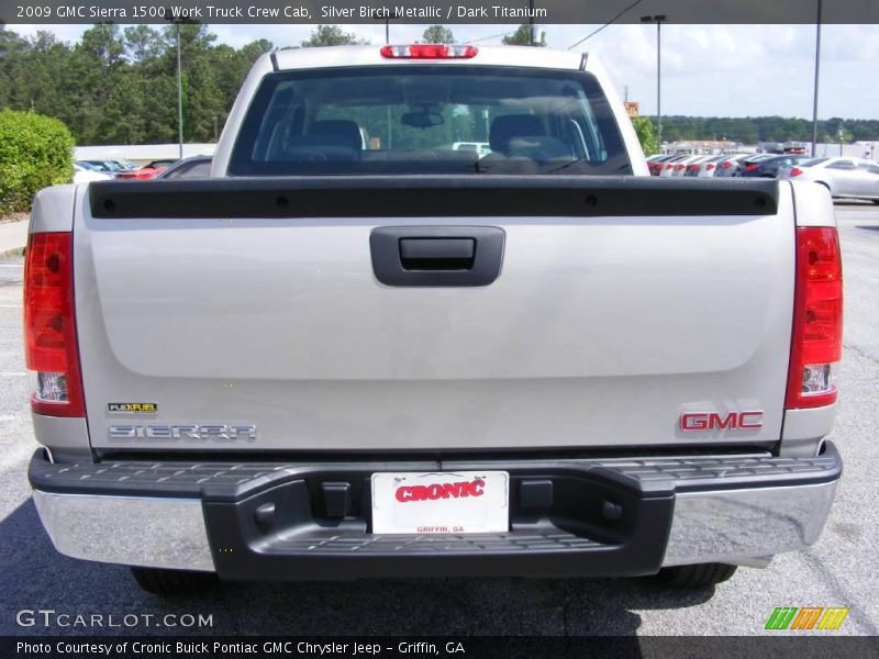 Silver Birch Metallic / Dark Titanium 2009 GMC Sierra 1500 Work Truck Crew Cab