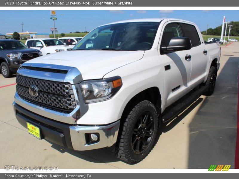 Super White / Graphite 2020 Toyota Tundra TSS Off Road CrewMax 4x4