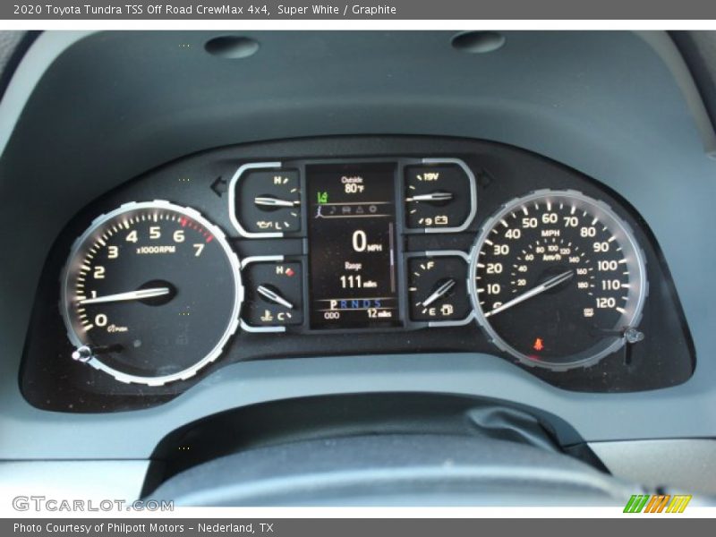 Super White / Graphite 2020 Toyota Tundra TSS Off Road CrewMax 4x4