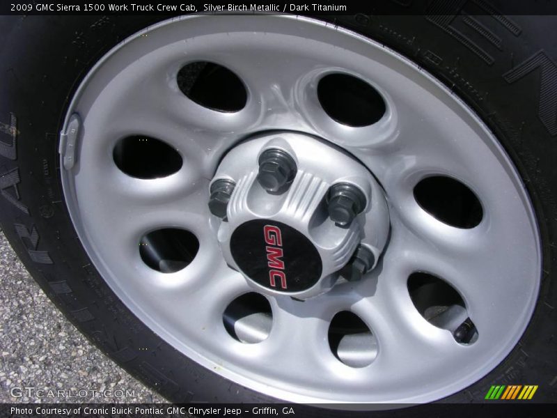 Silver Birch Metallic / Dark Titanium 2009 GMC Sierra 1500 Work Truck Crew Cab