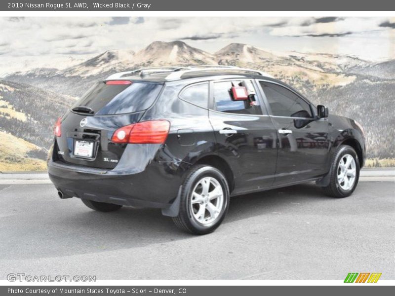 Wicked Black / Gray 2010 Nissan Rogue SL AWD