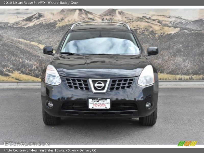 Wicked Black / Gray 2010 Nissan Rogue SL AWD