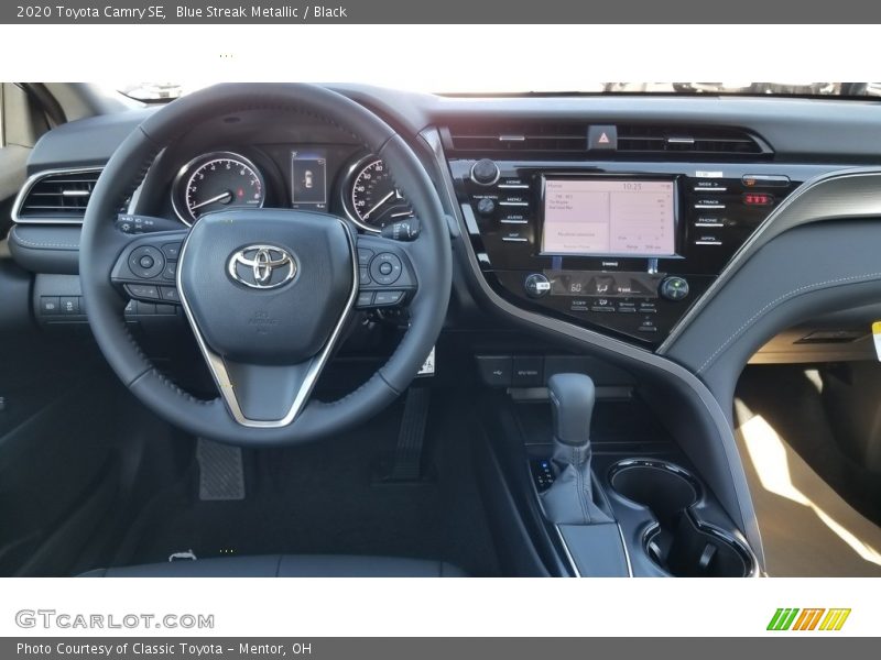 Blue Streak Metallic / Black 2020 Toyota Camry SE